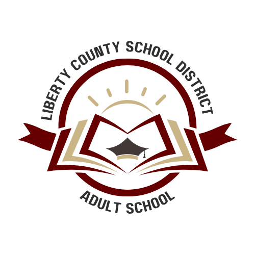 Liberty County Adult School logo.